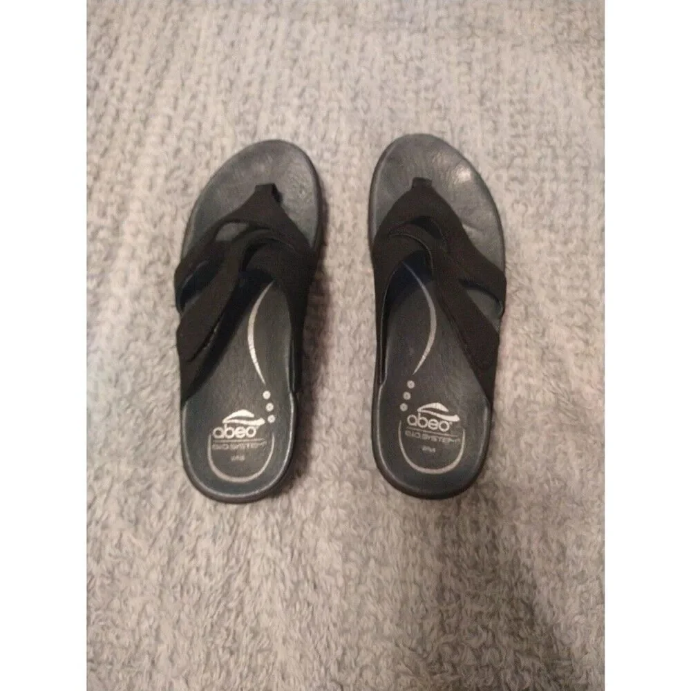 Obeo Comfort sandals black Size 8 Outdoor Boho Beachy Comfy